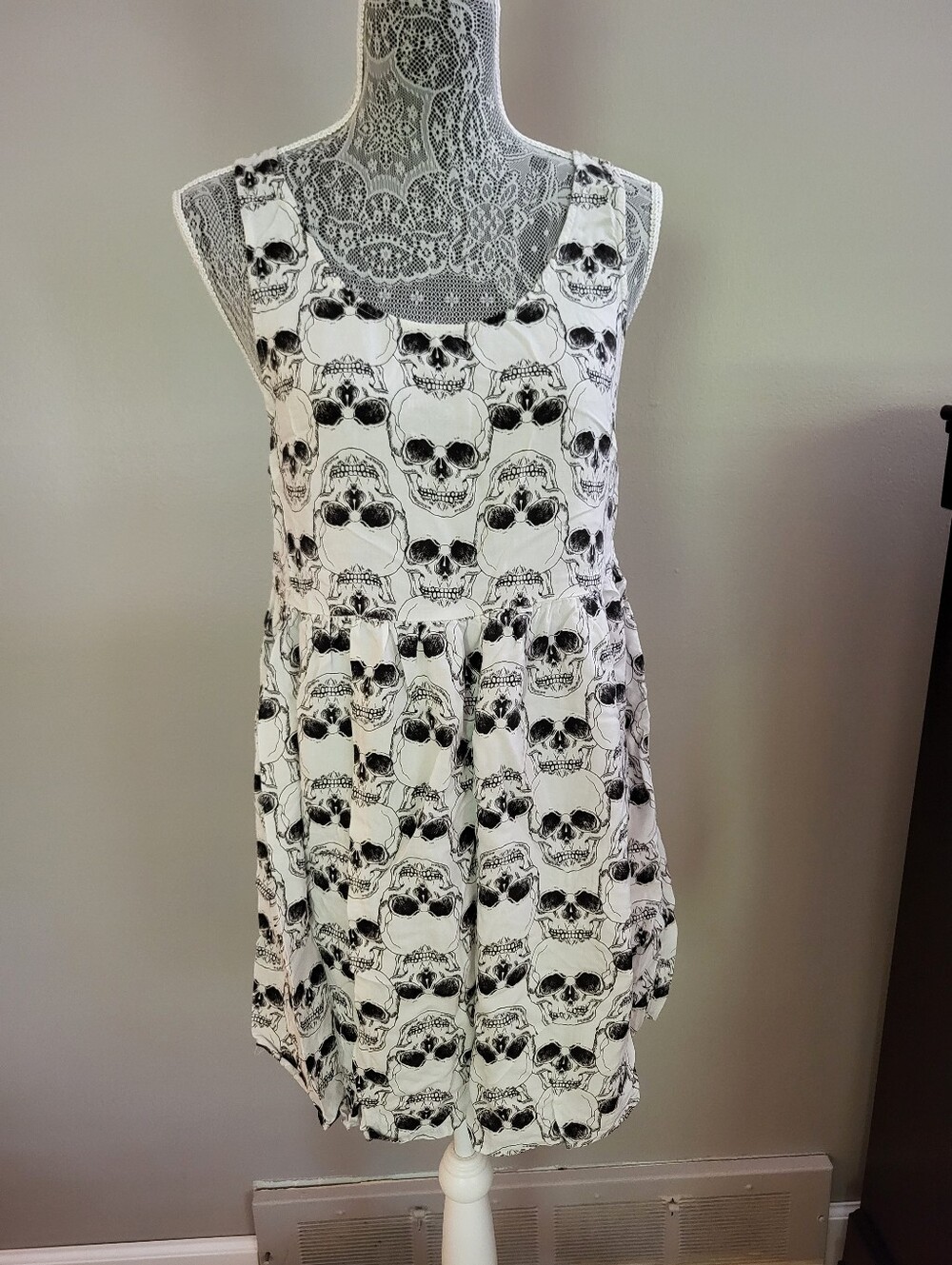 Skull Print Dress